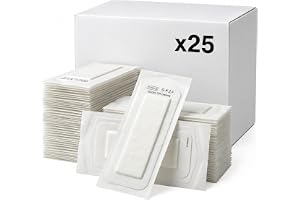 KMINA Stora Självhäftande Sårförband 10x25 cm Sterila Plåster | 25 st, Högabsorberande Dyna, Fiberduk TNT, Fuktavvisande, Latexfria, Hypoallergena, för Skärsår och Skrubbsår