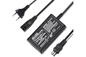 KWTOUL AC-L200 zasilacz ładowarka zestaw AC-L200C AC-L20 AC-L25 AC-L25A AC-L25B AC-L25C Kompatybilny z Sony Handycam DCR-SX41 SR40 SR42 SR44 DCR-DVD7 DVD105 DVD108 FDR-AX53 AX100 AX33 FDR-AXP33