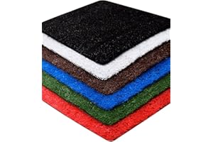 Jardin202 - Césped Artificial ColorPlus 10mm - Rollos | Alta Densidad | Césped para Eventos y Decoración | 2 x 1 Metros : 2 m2 (Roja)