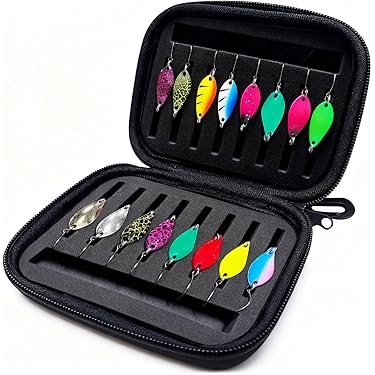 Lot De 4 Poissons Leurres Avec Cuillère – Pêche – Occasion