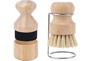 BOXOB Öl Applikator Holz und Scheuerbürste für Schneidebretter, Wachs-Applikator für Metzgerblöcke mit Deckel und Abtropfgestell Mineralöl-Wachs-Applikator für Hölzerne Metzgerblöcke Spatel