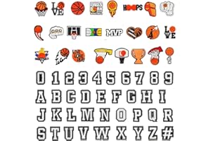 Flewdart Zapatos Charm Letra Alfabeto A-Z Numero 0-9 70pcs, Pins Adornos Letra Chicos deportistas Para Crocs Shoe Charm Accesorios Diy Para Mujeres Niños
