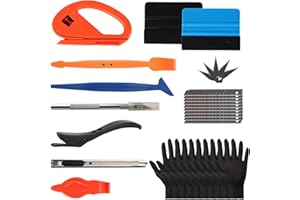 HJJMN Window Film Installation Tools, Professional Manual Car Window Tint Kit, Vehicle Vinyl Wrap Application Kit, Wallpaper Hand Tool Kit, Tool Wallpaper Smoothing Kits for Car Wrapping