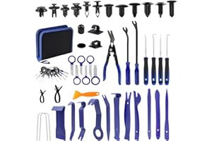 Gsakskdsap 250 Pcs Herramientas Kit Desmontar Coche, Herramientas Desmontaje Coche, Herramientas Palanca para Automóviles, Desmontar Interiores Coche Radio Audio, Mantenimiento Interiores Automotrices
