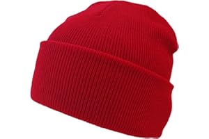 KOMONEE Beanie Hat Plain Soft Comfortable Casual for Men Women Warm Knitted Winter Woolly Skully Ski Headwear