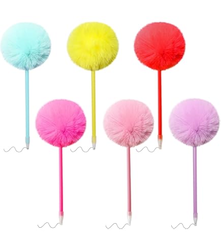 Yexiya 28 Pieces Rainbow Pens Fun Pens For Kids Fluffy Pen Novelty Pens Girls Boys For Party Favors School Office Birthday Carnival Party Favor Supply