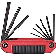 EKLIND 25911 Ergo-Fold Fold-up Hex Key allen wrench - 9pc set SAE Inch Sizes 5/64-1/4
