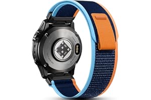Easuny Pasek do zegarka 22 mm, kompatybilny z zegarkiem Garmin Fenix 6 Pro, Fenix 7, Fenix 6, nylonowy, sportowy pasek na nadgarstek QuickFit do zegarka Garmin Forerunner 945/965/Garmin