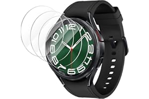 CAVN 4 Stück Kompatibel mit Samsung Galaxy Watch 6 Classic 47mm Schutzfolie Glas, Wasserdichtes Glas Schutz Displayschutzfolie Anti-Kratzen Displayschutz für Galaxy Watch 6 Classic (47mm)