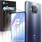 Aerku Pellicola Vetro Temperato per Xiaomi Mi 10T Lite 5G [3 Pezzi] + Pellicola Fotocamera [3 Pezzi], 2.5D Ultra Sottile HD A