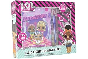 OnlineStreet Ensemble de papeterie à paillettes pour filles - Journal intime, agenda à paillettes et agenda avec accessoires pour filles, pour l'art et l'artisanat