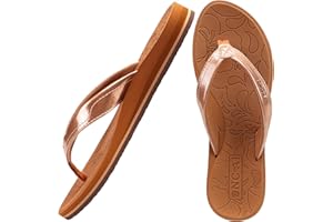 ONCAI Flip Flops Womens Yoga Mat Comfortable Beach Platform Sandals With Arch Support