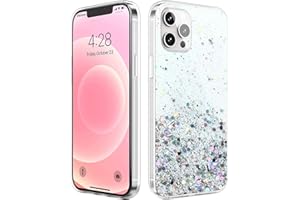 Monsully Glitter iPhone 13 Pro Case Sparkle, Sparkle Bling Bling Protective Case Clear TPU Bumper Silicone Case Shockproof Colourful Case Cover for iPhone 13 Pro (Silver)