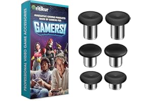 ORITIKUR Elite Controller Thumbsticks - 6 in 1 Original Swap Magnetic Analog Thumb Sticks Set Joystick Teile Zubehör Kit für Xbox One Elite Controller Series 1 (Modell 1698)
