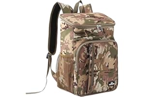 AUXDIQ Zaino da Picnic 18 Litri Zaino Termico Porta Pranzo Borsa Frigo Isoterma per Campeggio Barbecue