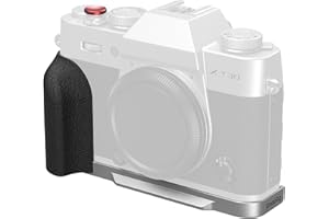 ‎SMALLRIG SMALLRIG Uchwyt X-T30 III/X-T30 II/X-T30 w kształcie litery L do FUJIFILM, wbudowana płytka szybkiego montażu do Arca, otwory 1/4"-20, lekki, ergonomiczny silikonowy uchwyt(czarny) - 5663
