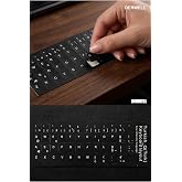 Derwell 1 Adet Turkish Q Klavye Sticker 1X T&uuml;rk&ccedil;e Q Klavye Etiketi Laptop Pc Sticker Silinmez Kolay Yapışır
