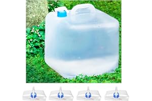 MIUCOGUIER Bidón de Agua Plegable - Bidón de Agua Contenedor de Agua 20L/10L Portátil Plegable Agua Potable sin BPA Depósito de Agua Plegable con Grifo Contenedor de Agua para Camping, Senderismo, Picnics