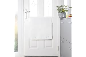 DANSON Letterbox Catcher for Front Door – Dog-Proof Mail Guard, Stops Mail Mess – Easy to Install, Large Capacity – Includes Letter Opener – Black or White