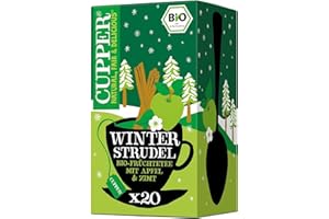 ‎CUPPER Cupper Bio-Früchtetee "Winter Strudel", 20 ungebleichte Teebeutel, umweltfreundlich, fair gehandelt
