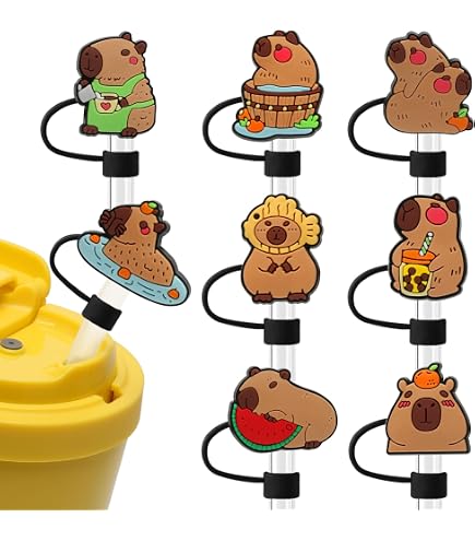 8 Stück Silikon-Strohhalm-Abdeckungen „Mit Liebe“ – Für Stanley 30 & 40 Oz Tumbler, BPA-frei, Auslaufsicher