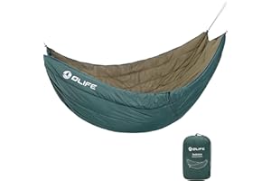 OLIFE hamac sous-Quilt de Camping Chaud Sac de Couchage Camping Hamac Underquilt en Hiver Hamac sous-Jacent Imperméable pour Camping Plage Randonnée Jardin（237 X 120 cm