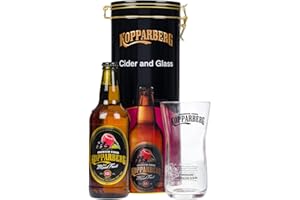 Kopparberg Mixed Fruit Cider Gift Set, including 500ml Bottle and Branded Kopparberg Pint Glass, 4.0% ABV. Pectect for Birthdays or Christmas by Blue Tree Gifts