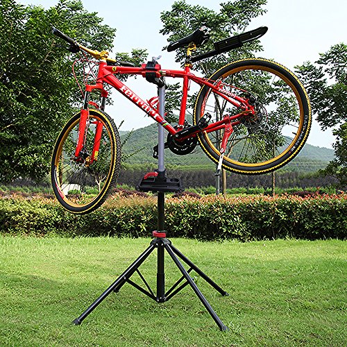 360°Fahrradmontageständer Fahrradständer Reparaturständer Montageständer Fahrrad-Wartung Schwarz - 2