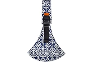 Guyode Marsupio Neonato 6-36 Mesi, Baby Carrier Leggero e Traspirante Tutte le Stagioni, Regolabile Fascia Porta Bebe per Dormire, Fascia Laterale Porta Bambino, Accessori per Neonati (Blu A)