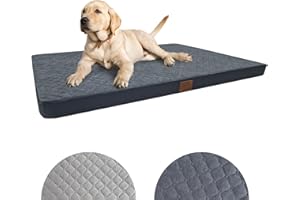 Odolplusz Ortopedyczne legowisko dla dużych psów, poduszka dla średnich i dużych psów, materac dla psa z poszewką nadającą się do prania, grafitowa, 100 x 70 x 7 cm