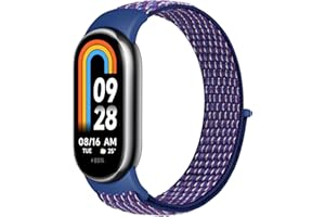 TumCez Cinturino in Nylon Compatibile con Xiaomi Smart Band 10/Xiaomi Smart Band 9/Xiaomi Smart Band 8 Cinturino per Donna Uomo