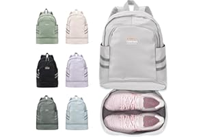 SZSYCN Sac à Dos de Sport avec Compartiment à Chaussures et Poche Humide, Sac à Dos de Voyage Pliable pour Femmes, Grand Sac à Dos de Voyage imperméable, Sac à Dos décontracté imperméable