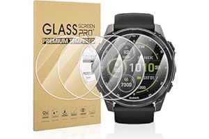 Diruite 4-Packs Tempered Glass for Garmin Fenix ​8 51 mm/Fenix 8 Pro AMOLED 51mm/Fenix ​​7X/7X Solar/7X Sapphire Solar Screen Protector Cover,HD Scratch-Resistant