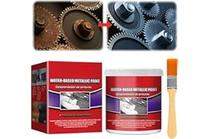 Ujoogbu Rust Remover,Rust Converter for Metal, Car Rust Treatment Paint,Rust Inhibitor with Brush, Water-Based Metal Rust Remover,Multipurpose for Stopping Rust and Preventing From Spreading(100g)