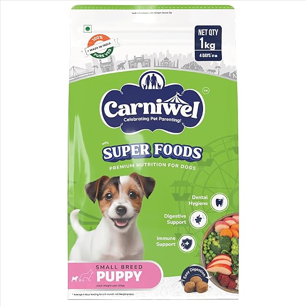 Carniwel Superfoods Puppy Dry Dog Food 1kg | 100% Vegetarian