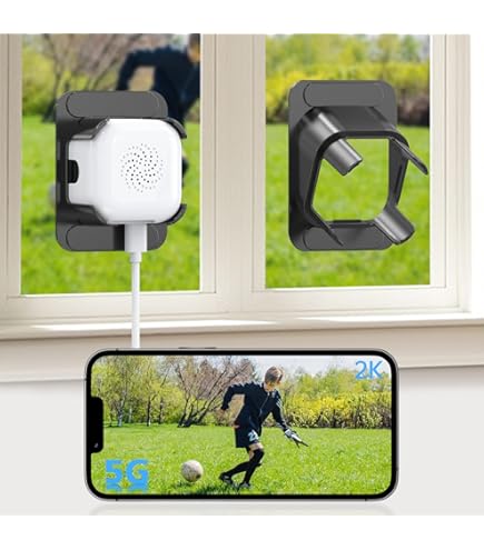 3MP 2K Window Camera,2.4GHz & 5GHz WiFi Indoor Cameras for Home Security with ChroMax Al Color Night Vision,Person & Motion Detection,24/7 Recording,Easy & Quick Install(3pcs