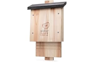 WILDTIER HERZ Bat nesting box - Made with screws, from untreated FSC wood, bat house and nesting box for bats