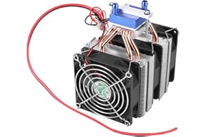 FTVOGUE Thermoelectric Cooler Semiconductor Refrigeration Radiator Cooler Fan Water Chiller Cooling Device for Fish Tank(120WSuitable for 30 liter fish tanks)
