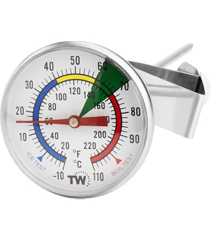 Melkthermometer en 600 ml melkopschuimer kan voor perfecte barista-stijl koffie maken geweldig voor schuimige latte cappuccino Melkthermometer en 600 ml melkopschuimer kan voor perfecte barista-stijl koffie maken geweldig voor schuimige latte cappuccino