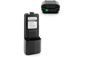 TechSide TSBT-38C Batteria maggiorata 3800mAh ricaricabile USB C compatibile con TechSide TI-F8+ TS-T9+ UV-5R