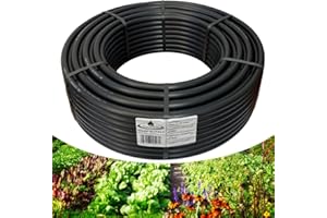acquaverde | Tubo in Polietilene Ø 20 mm PN6, Rotolo da 25 mt a Bassa Densità PE-BD per Irrigazione di Campi, Orto, Giardino e Sistemi Irrigui, Resistente a Raggi UV e Fertilizzanti - Orto Facile