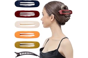 RC ROCHE ORNAMENT clip di capelli ovale 6 pack per clip di capelli signore libellula clip di forti ragazze tenuta media classico multi colore