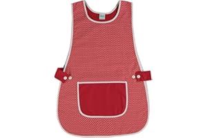 Siry Work Grembiule Scuola Infanzia, Cucina Donna, Taglia Unica, Regolabile in Vita con Due Bottoni che lo Rendono Facile da Indossare, Made in Italy, Art. Dalia