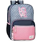 Mochila Escolar Un Compartimento Con USB Molly Pepe Jeans
