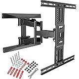 Ergosolid Supporto da parete per TV orientabile, robusto per schermi da 45 a 75 pollici, LED LCD, supporto TV con VESA max 60