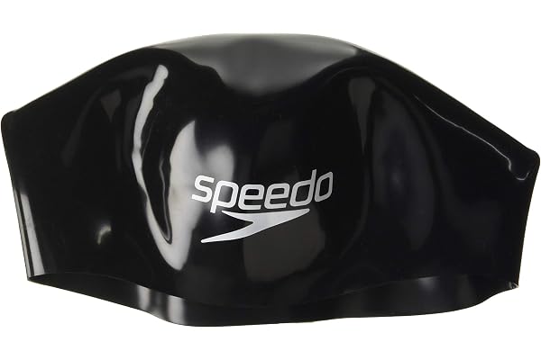 Speedo unisex fastskin keps simning, svart/vit, L