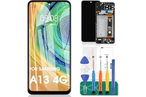 SRJTEK Ersatzbildschirm für Samsung Galaxy A13 4G für Galaxy A13 4G LCD für Samsung A13 4G Display für SM-A135F, SM-A135F/DS, SM-A135M Digitizer Touchscreen Montage Reparaturteil mit Rahmen