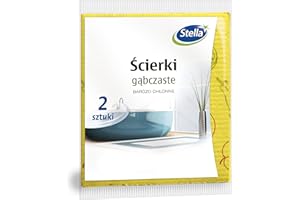 ‎STELLA PACK Stella ST1-PS-1699 Ścierki gąbczaste 2szt, Duże, żółty