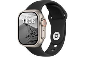 DONEGANI SB Correa Deportiva Compatible para Apple Watch series Ultra 9 8 7 6 5 4 3 2 1 SE 49mm 45mm 44mm 42mm 41mm 40mm 38mm Pulsera Strap color Negro