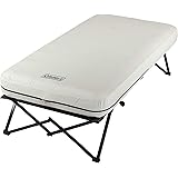 Coleman Camping Cot With Side Table Pack Away Folding Cot With Table And Cup Holder Amazon Co Uk Sports Outdoors